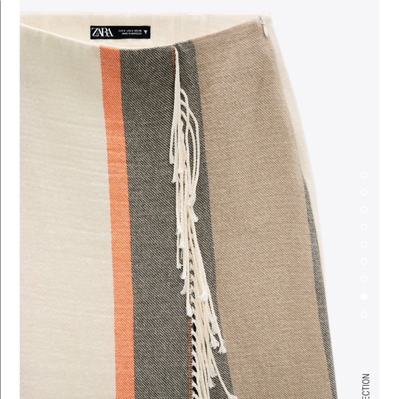 Zara striped skirt with fringes - Picture 8 of 15